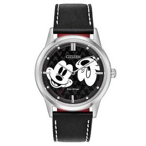 Citizen Disney's Mickey Mouse Black Leather Watch